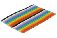 COLOURED FLAT CABLE 10-POLE 1m