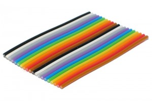 COLOURED FLAT CABLE 40-POLE 1m