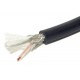 MICROPHONE CABLE 2x 0,35mm2 BLACK 1m