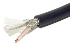 MICROPHONE CABLE 2x 0,35mm2 BLACK 1m