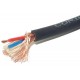 MICROPHONE CABLE 2x 0,50mm2 BLACK 1m