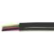 MODULAR CABLE 4-POLE BLACK 1m