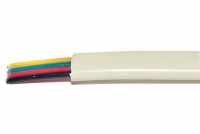 MODULAR CABLE 4-POLE WHITE 1m