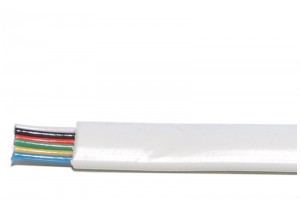 MODULAR CABLE 6-POLE WHITE 1m