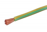 SILICON WIRE 1,50mm2 YELLOW-GREEN (PE) 1m