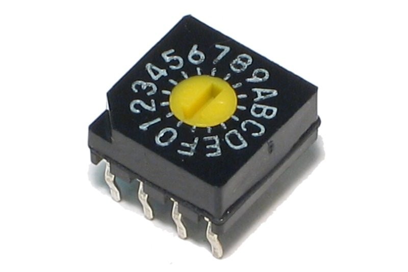 HEX ENCODER ROTARY SWITCH 0..F PARTCO