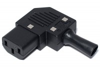 IEC C13 POWER PLUG FEMALE SIDE ENTRY