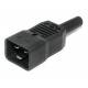 IEC C20 POWER PLUG MALE 16A