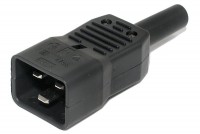 IEC C20 POWER PLUG MALE 16A