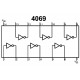 CMOS-LOGIIKKAPIIRI BUF 4069 DIP14