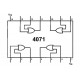 CMOS-LOGIIKKAPIIRI OR 4071 DIP14