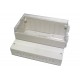 TRANSPARENT PLASTIC ENCLOSURE IP65 106x222x185mm