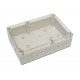 TRANSPARENT PLASTIC ENCLOSURE IP65 56x180x125mm