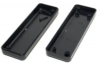 BLACK PLASTIC BOX 24x40x129mm