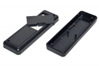 BLACK PLASTIC BOX 24x40x129mm WITH BATTERY HATCH