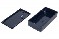 BLACK PLASTIC BOX 25x50x100mm