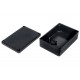 BLACK PLASTIC BOX 25x50x72mm