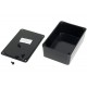 BLACK PLASTIC BOX 27x48x75mm