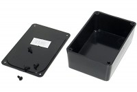 BLACK PLASTIC BOX 27x48x75mm