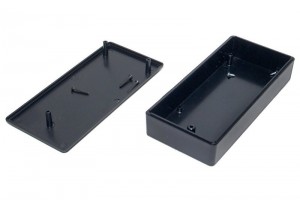 BLACK PLASTIC BOX 29x60x131mm