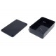 BLACK PLASTIC BOX 35x80x120mm