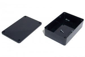 BLACK PLASTIC BOX 35x80x120mm