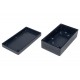 BLACK PLASTIC BOX 45x70x125mm