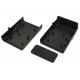 BLACK PLASTIC BOX FOR 75x100mm PCB