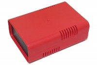 RED PLASTIC BOX FOR 75x100mm PCB