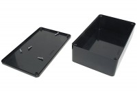 BLACK PLASTIC BOX 57x110x180mm