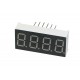 GREEN QUAD 7-SEGMENT LED DISPLAY 30x14 mm COMMON ANODE