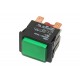 GREEN LIGHTED SPDT PUSH-BUTTON SWITCH 16A 250VAC