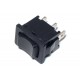 ROCKER SWITCH 1-POLE (ON)/OFF/(ON) 6A 250VAC