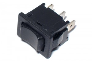 ROCKER SWITCH 1-POLE (ON)/OFF/(ON) 6A 250VAC