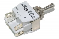 POWER TOGGLE SWITCH DPDT (ON)/OFF/(ON)