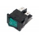 ROCKER SWITCH 2-POLE ON/OFF 10A 250VAC with green light