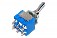 2-POLE SMALL TOGGLE SWITCH ON/ON/ON (3-way)