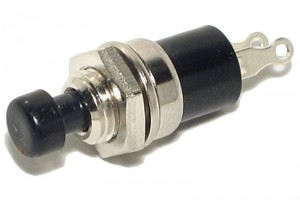 PUSH-BUTTON SWITCH 1A 125VAC BLACK