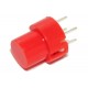 ROUND MOMENTARY KEY SWITCH N.O. SPST RED