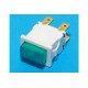 GREEN LIGHTED SPDT PUSH-BUTTON SWITCH 12A 250VAC