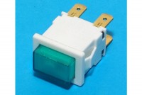 GREEN LIGHTED SPDT PUSH-BUTTON SWITCH 12A 250VAC