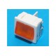 ROCKER SWITCH 2-POLE ON/OFF 10A 250VAC with orange light