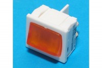 ROCKER SWITCH 2-POLE ON/OFF 10A 250VAC with orange light