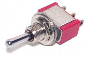 1-POLE SMALL TOGGLE SWITCH ON/OFF/(ON)