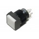 LIGHTED SPDT PUSH-BUTTON SWITCH SQUARE WHITE