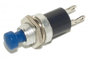 PUSH-BUTTON SWITCH 0,5A 24V BLUE