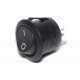 ROCKER SWITCH ROUND 1-POLE ON/OFF 10A 250VAC black