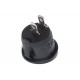 ROCKER SWITCH ROUND 1-POLE ON/OFF 10A 250VAC black