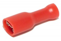 PUSH-ON 4,8x0,8mm FEMALE INSULATED RED