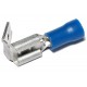 PUSH-ON PIGGY BACK 6,3mm BLUE